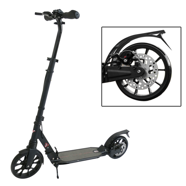 Quick folding dual suspension    Disc brake WIDEN wheel scooter