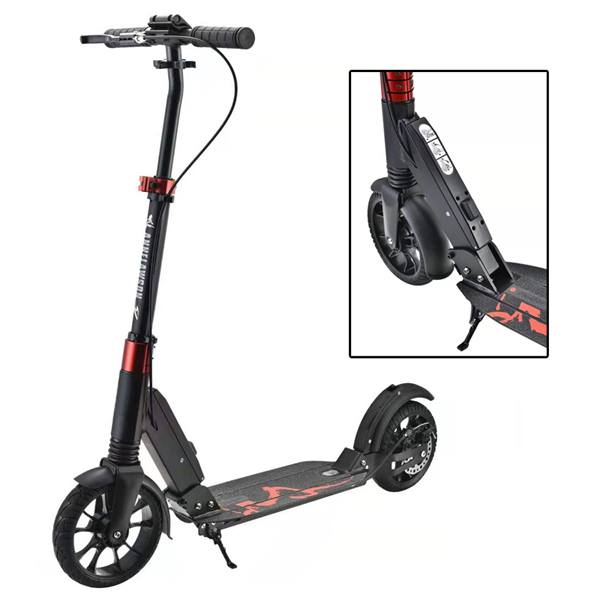 1-Sec Folding dual suspension 200mm wheel scooter