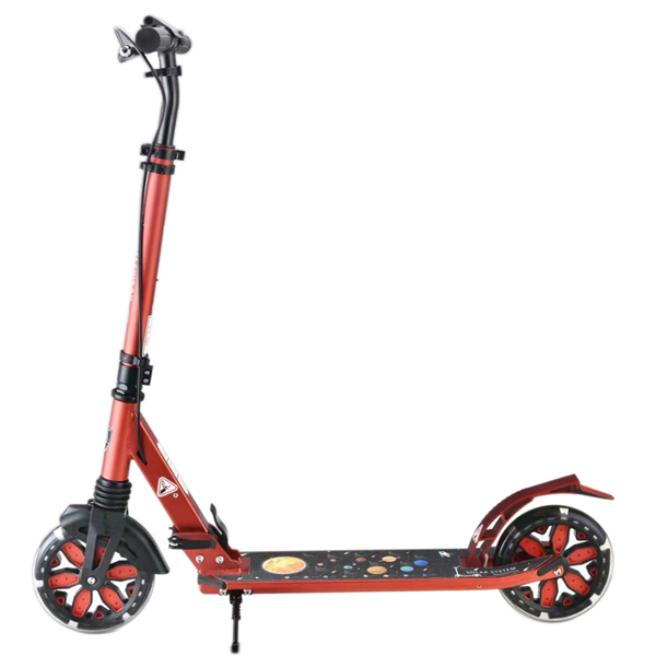 Quick folding 200mm single suspension Kick Deck Scooter