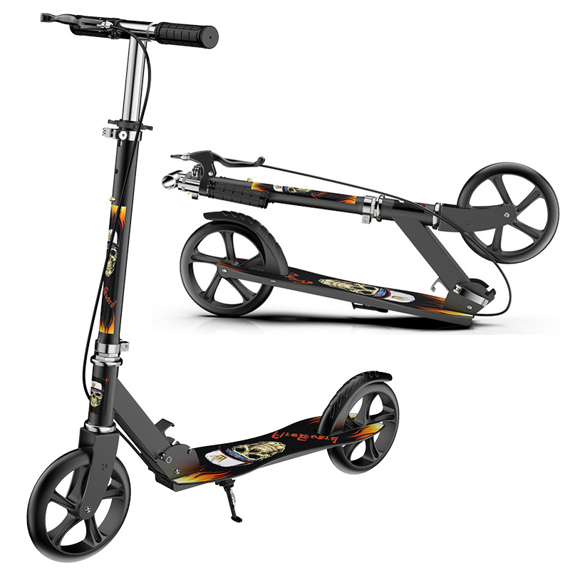 200mm wheels STEEL folding scooter